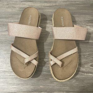 Pink Sparkly Platform Sandals - Size 7M